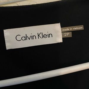 Black Calvin Klein semi cropped blazer